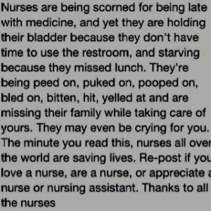 Thanks To The Nurses